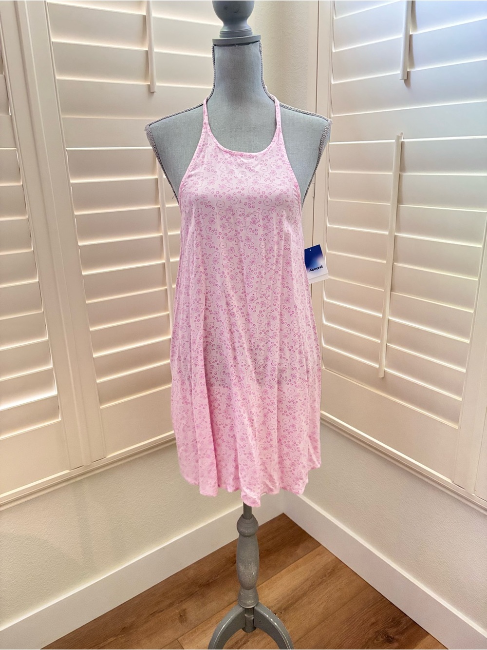 ABOUND Pink Daisy Sakura Floral Halter Sundress Size XXS NEW Retro Y2K